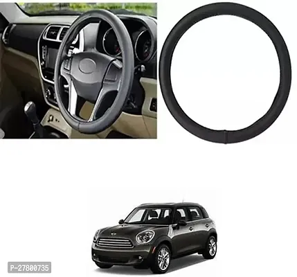 Designer Car Steering Cover Round Black For Universal For Car Countryman Coupe