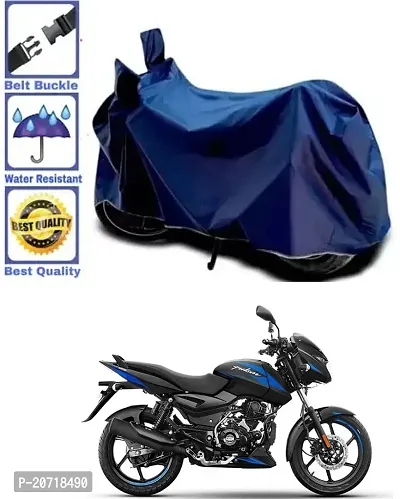 RONISH Waterproof Bike Cover/Two Wheeler Cover/Motorcycle Cover (Navy Blue) For Bajaj Pulsar 125