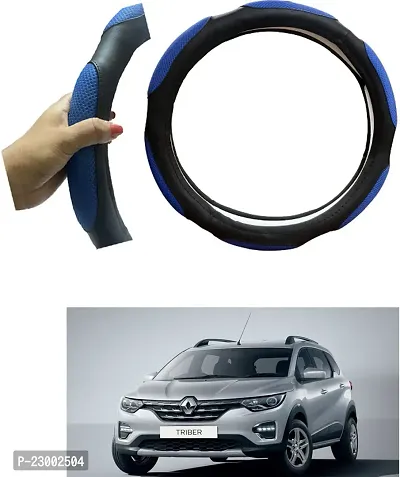 RONISH Car Steeing Cover/Black,Blue Steering Cover For Renault Triber