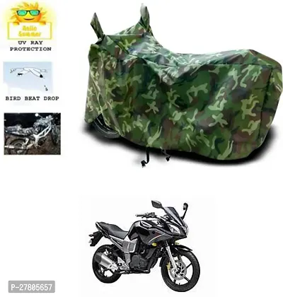 Designer Bike Body Cover Jungle Green For Tvs Apache-thumb0