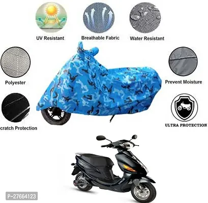 Stylish Blue Polyester Hero Electric Cruz Bike Cover