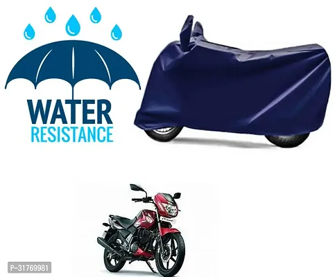 Splendid Waterproof Polyester Two Wheeler Cover Suitable For TVS Flame Bikes