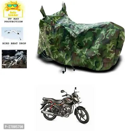 Designer Bike Body Cover Jungle Green For Mahindra Pantero