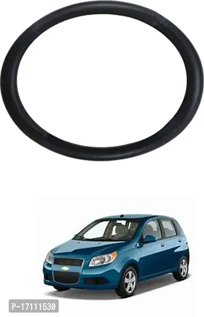 Car Stering Cover Round Black For Aveo-thumb0