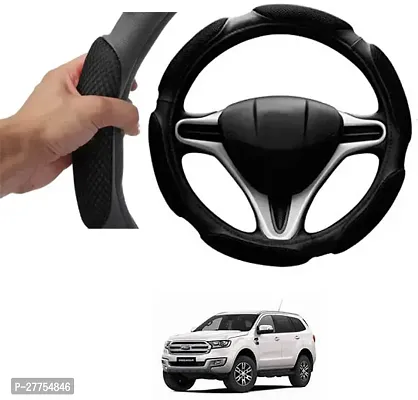 Car Steering Cover Black 6G Skidproof For Ford Endeavour