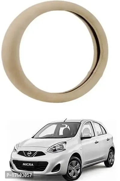 Car Stering Cover Round Beige For Micra-thumb0