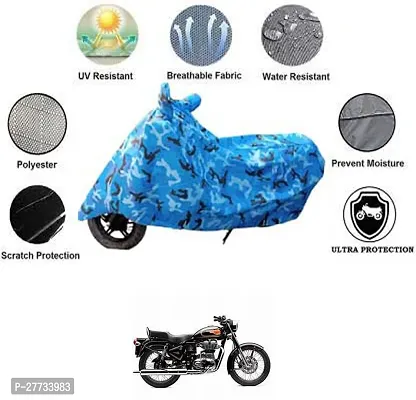 Durable and Water Resistant Polyester Bike Cover For Royal Enfield Bullet 500