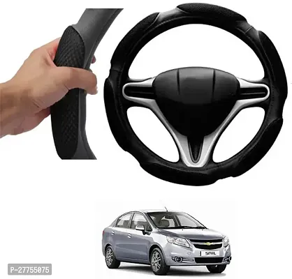 Car Steering Cover Black 6G Skidproof For Chevrolet Sail-thumb0