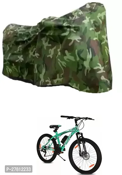 Designer Cycle Cover Green Jungle For Leader Gladiator 26Tt Multi Speed (21 Speed)-thumb0