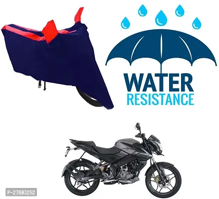 Designer Bike Body Cover Red And Blue For Bajaj Pulsar 160 Ns Dts-I