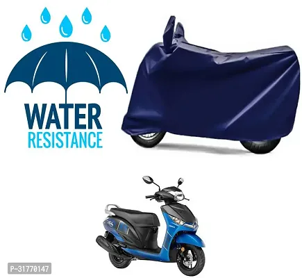 Splendid Waterproof Polyester Two Wheeler Cover Suitable For Yamaha Alpha Bikes