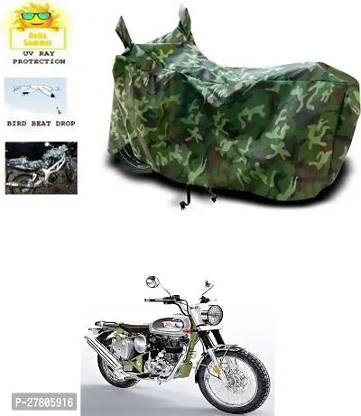 Designer Bike Body Cover Jungle Green For Royal Enfield Bullet Trials 500