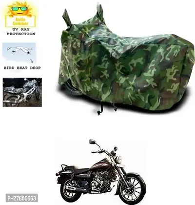 Designer Bike Body Cover Jungle Green For Bajaj Avenger 220 Street-thumb0