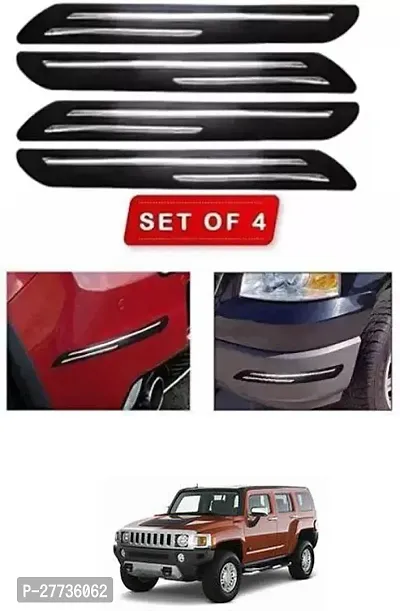 Protective Silicone Car Bumper Protector Guard For Universal For Car Hummer H3-Pack Of 4-thumb0