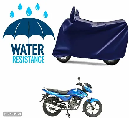 Designer Bike Body Cover Navy Blue For Bajaj Xcd 135-thumb0