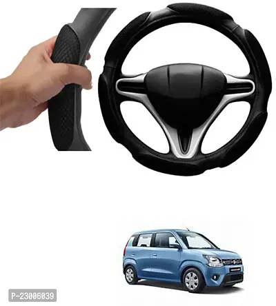 Car Better Grip Black Steering Wheel Cover (Slip-in) For Maruti Suzuki Wagnor 2019