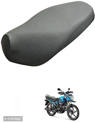 Two Wheeler Seat Cover Black For Hero Passion Pro Tr-thumb0