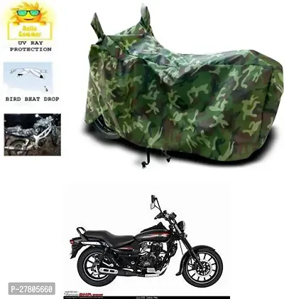 Designer Bike Body Cover Jungle Green For Bajaj Avenger 150 Street