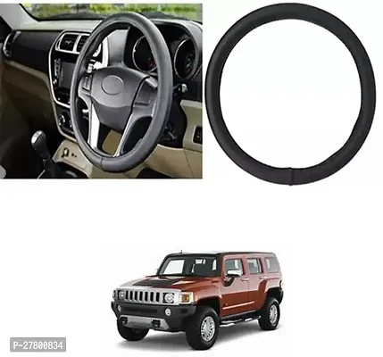 Designer Car Steering Cover Round Black For Universal For Car Hummer H3