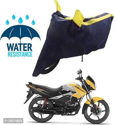 Stylish Waterproof Two Wheeler Cover For Hero MotoCorp Passion Pro Motorcycle-thumb0
