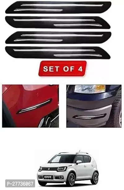 Protective Silicone Car Bumper Protector Guard For Maruti Suzuki ignis-Pack Of 4