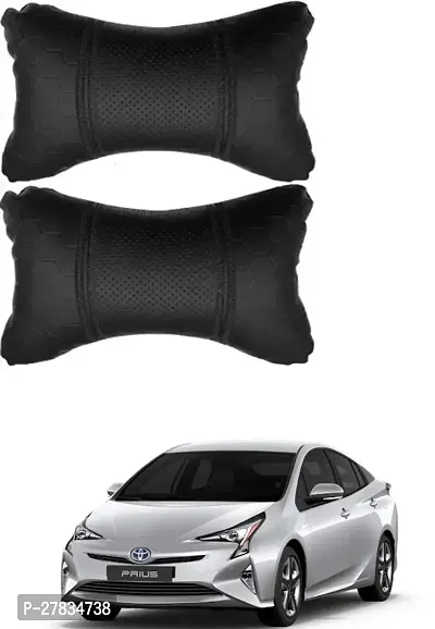 Comfortable Car Neckrest Pillow Black Football Design For Toyota Prius Facelift