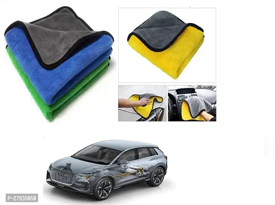 Car Cleaning Microfiber Cloth Pack Of 2 Multicolor For Audi Q4 Etron Concept