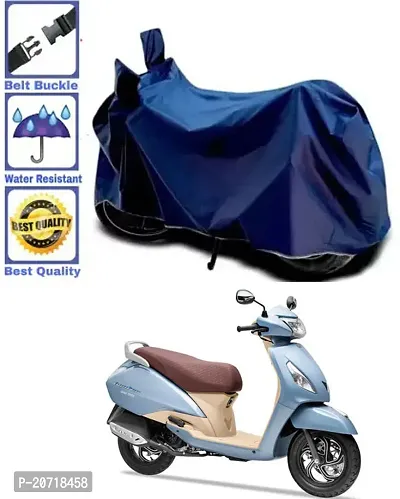RONISH Waterproof Bike Cover/Two Wheeler Cover/Motorcycle Cover (Navy Blue) For TVS Jupiter Grande
