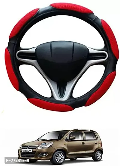 Car Steering Cover Red Black 6G Better Grip For Maruti Suzuki WagonR