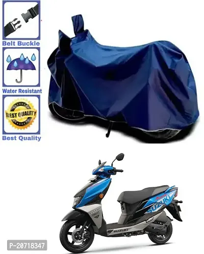 RONISH Waterproof Bike Cover/Two Wheeler Cover/Motorcycle Cover (Navy Blue) For Suzuki Avenis 125