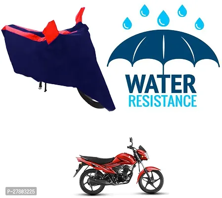 Designer Bike Body Cover Red And Blue For Suzuki Hayate Ep