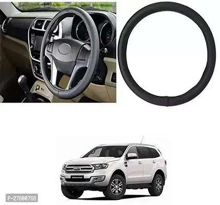 Designer Car Steering Cover Round Black For Ford Endeavour