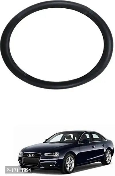 Car Stering Cover Round Black For A4