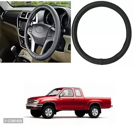 Designer Car Steering Cover Round Black For Toyota T100