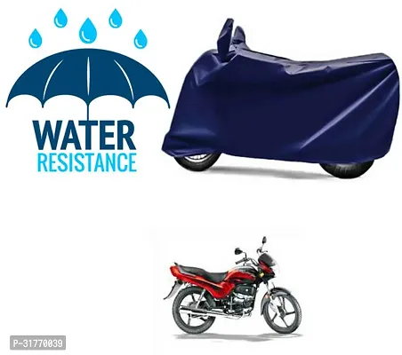 Splendid Waterproof Polyester Two Wheeler Cover Suitable For Hero Passion Plus Bikes-thumb0