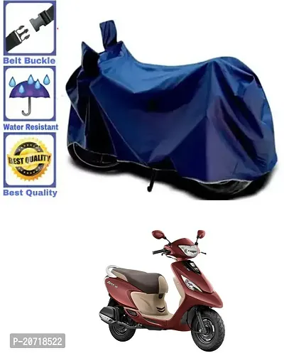 RONISH Waterproof Bike Cover/Two Wheeler Cover/Motorcycle Cover (Navy Blue) For TVS Scooty Zest