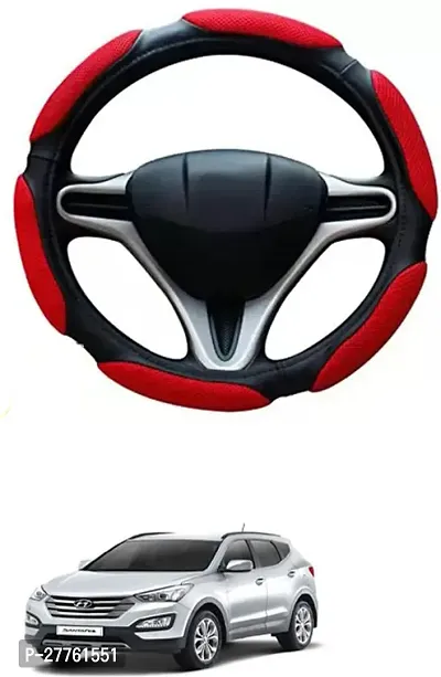 Car Steering Cover Red Black 6G Better Grip For Hyundai SantaFe