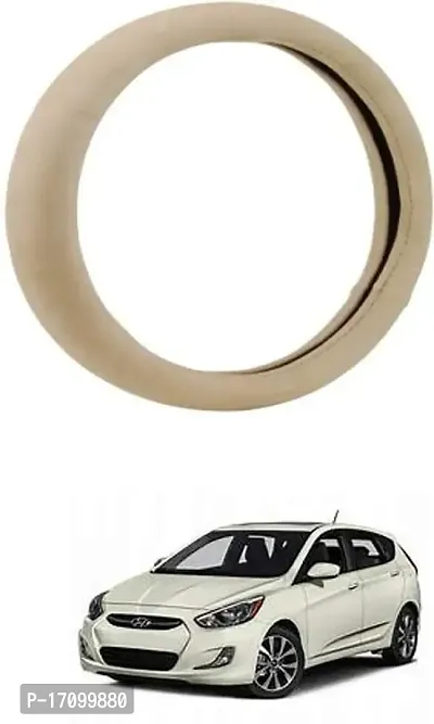 Car Stering Cover Round Beige For Accent