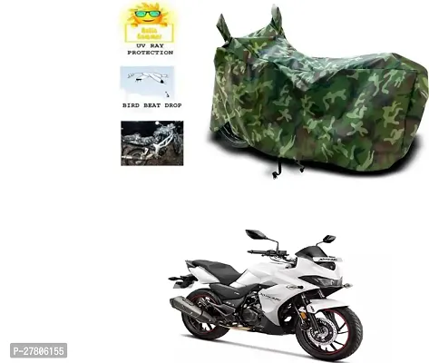 Designer Bike Body Cover Jungle Green For Hero Motocorp Xtreme 200S