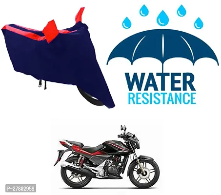 Designer Bike Body Cover Red And Blue For Hero Cbz Extreme