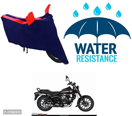 Designer Bike Body Cover Red And Blue For Bajaj Avenger 150 Street-thumb0