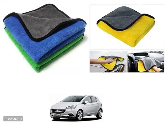 Car Cleaning Microfiber Cloth Pack Of 2 Multicolor For Universal For Car Corsa