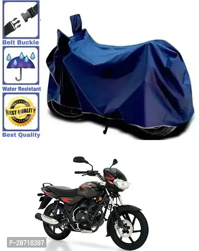 RONISH Waterproof Bike Cover/Two Wheeler Cover/Motorcycle Cover (Navy Blue) For Bajaj Discover 125 DTS-i-thumb0