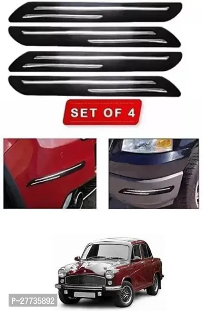 Protective Silicone Car Bumper Protector Guard For Universal For Car Ambassador-Pack Of 4-thumb0