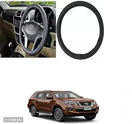 Designer Car Steering Cover Round Black For Nissan Terra