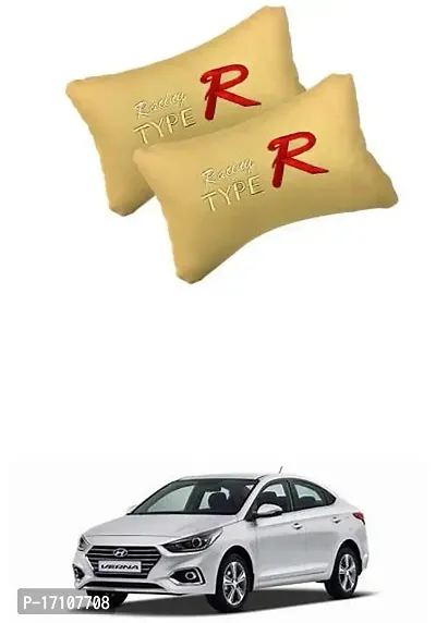 Car Pillow Beige Typer For Fluidic Verna