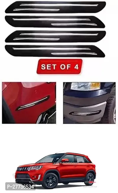 Protective Silicone Car Bumper Protector Guard For Maruti Suzuki Vitara Brezza Facelift-Pack Of 4