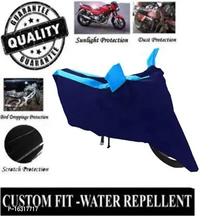 RONISH 100% Water Resistant Blue Two Wheeler Cover for Vespa VXL-thumb3