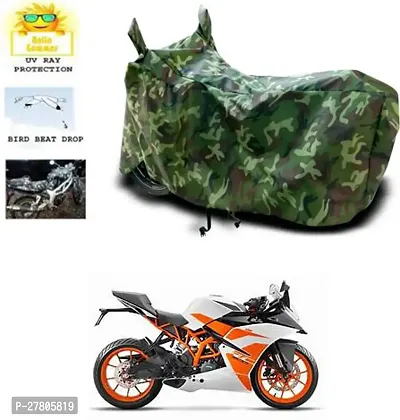 Designer Bike Body Cover Jungle Green For Ktm Rc 200