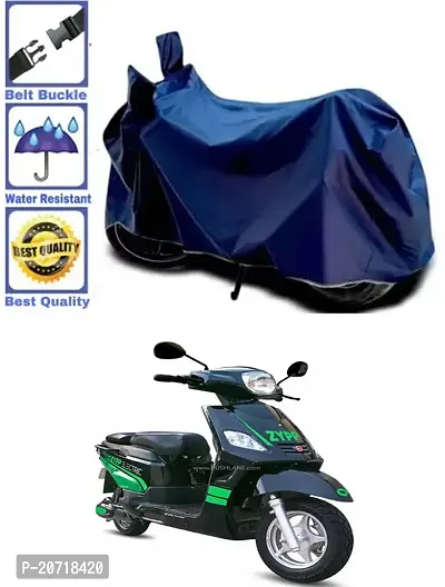 RONISH Waterproof Bike Cover/Two Wheeler Cover/Motorcycle Cover (Navy Blue) For Hero Electric Zippy